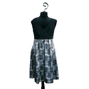 Karin Stevens Black & White Dress Size 10